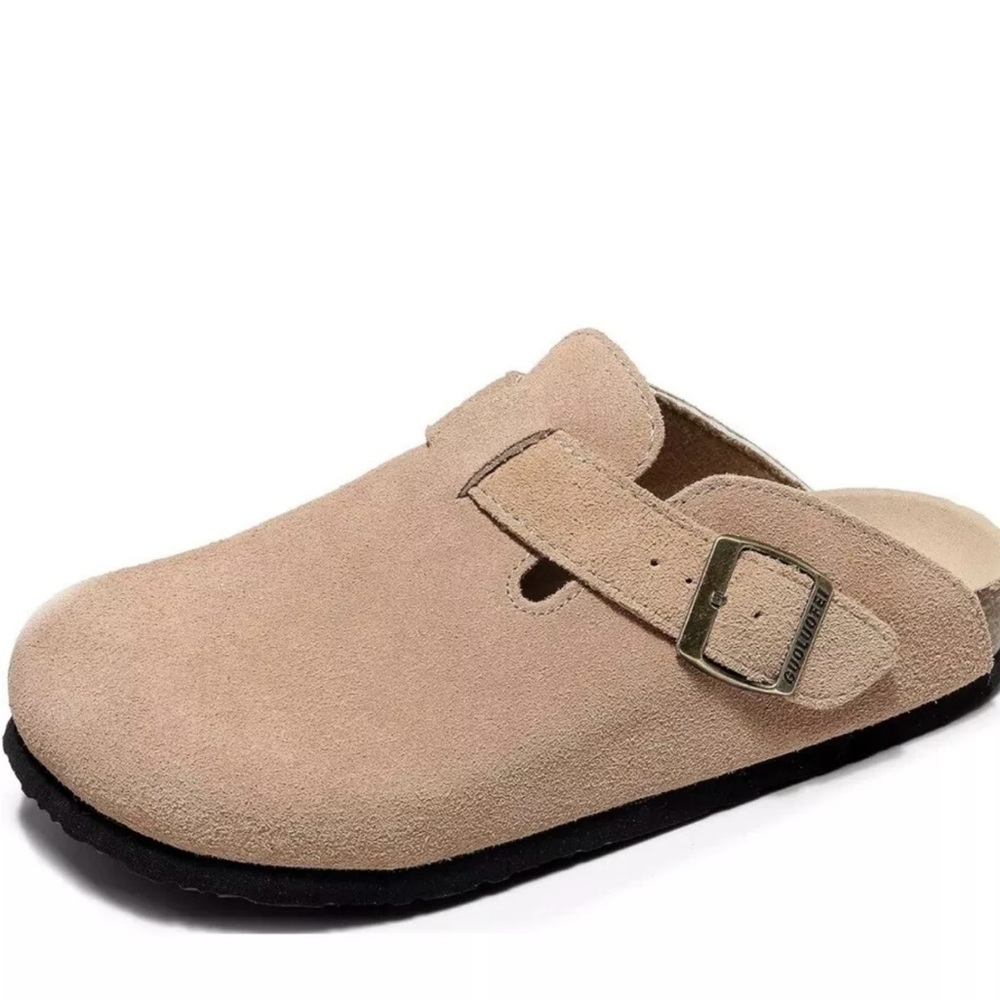 Tan sandals with contoured footbed size 12-46
